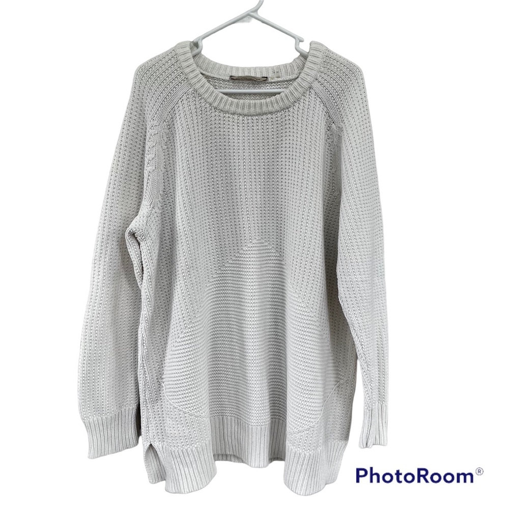 SOFT SURROUNDINGS White Knit Crewneck Sweater 2X